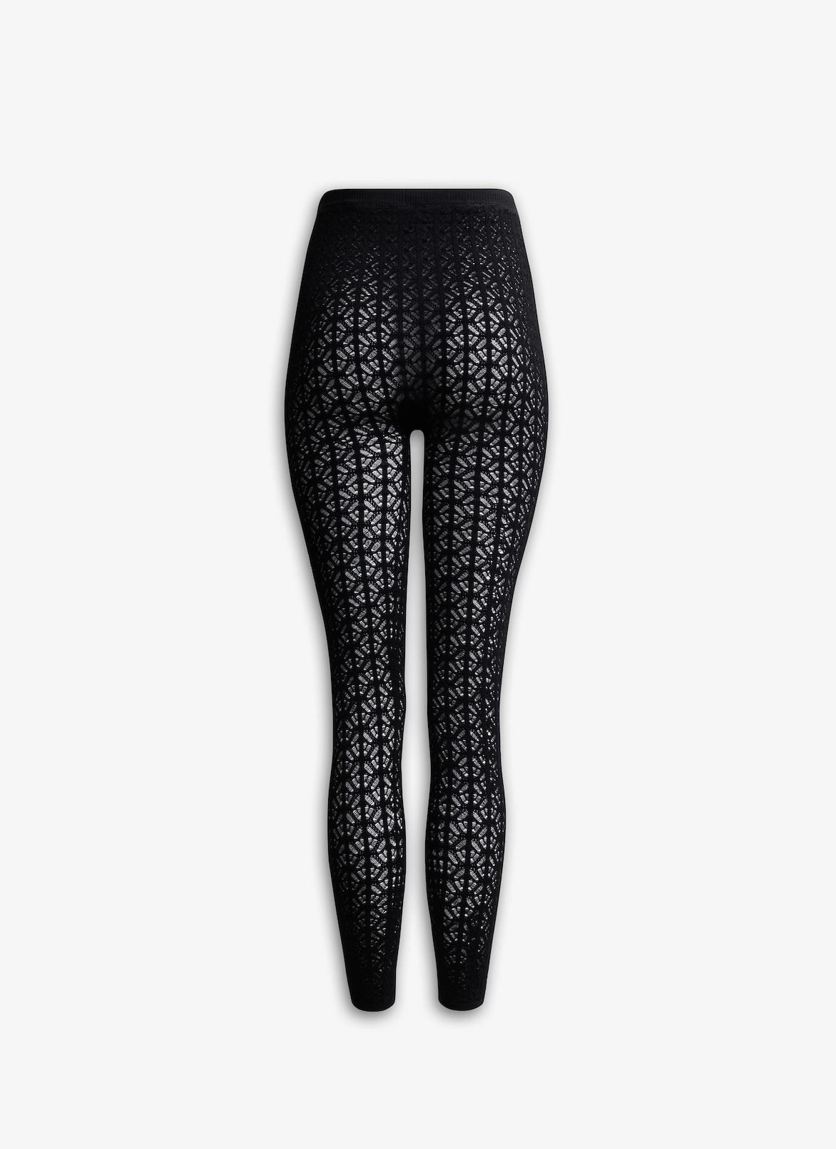 LACE KNIT LEGGING ALAÏA BLACK LACE KNIT LEGGING